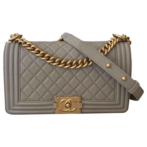 chanel boy dark grey|Chanel bag for sale.